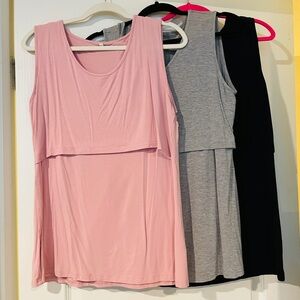 Nursing tanks- set of 3
